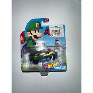 Hot Wheels Super Mario LUIGI Character Cars Diecast Car FAST SHIPPING!